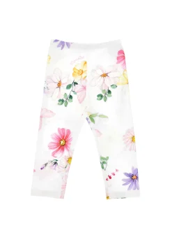 Leggings jersey floreale