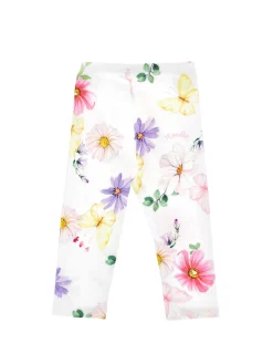 Leggings jersey floreale