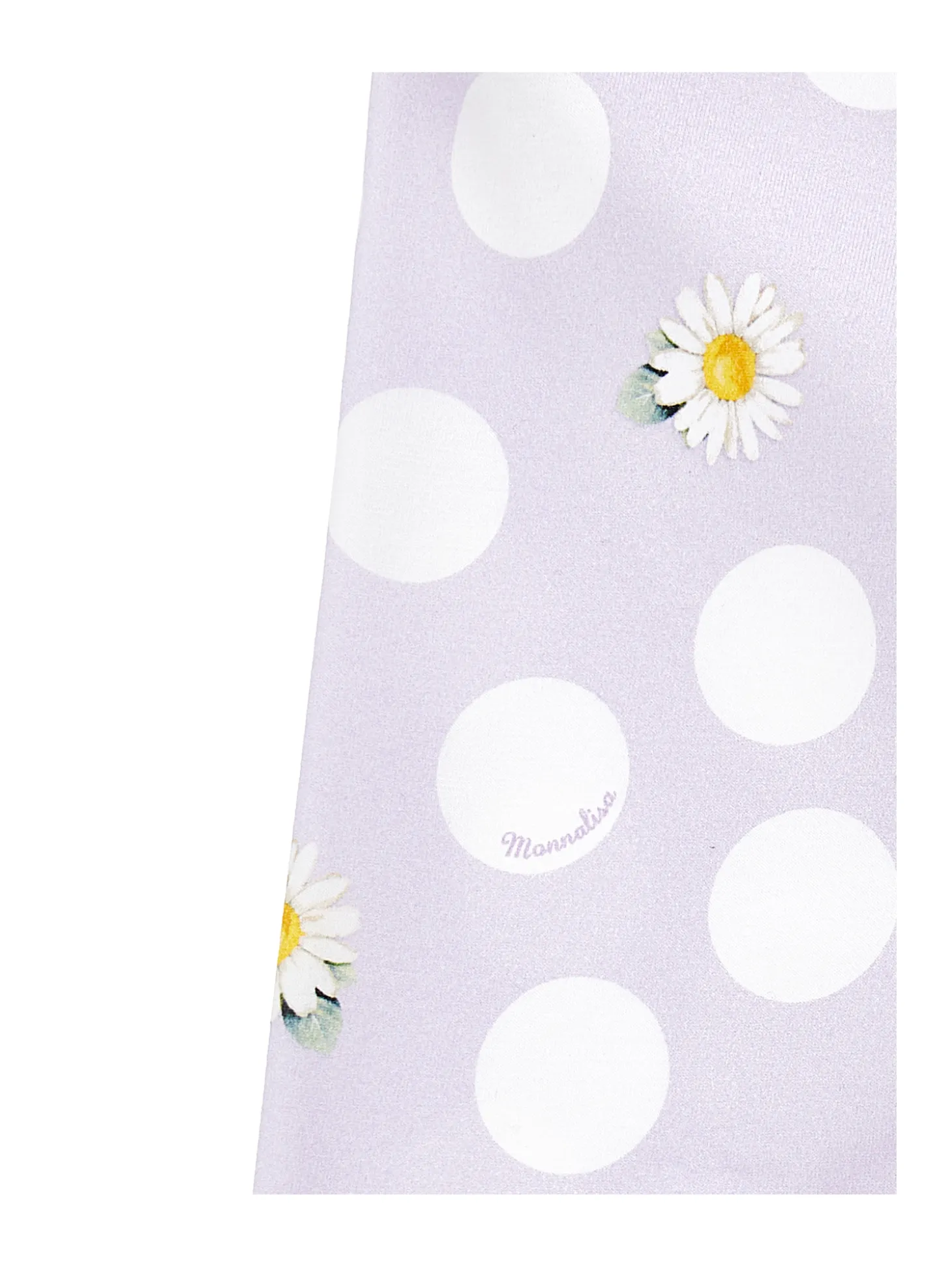 Leggings jersey margherite e pois