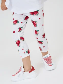 Leggings jersey stampa fragole