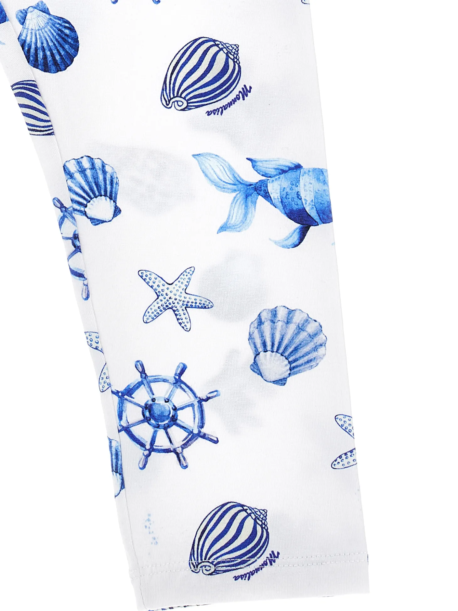 Leggings jersey stampa marine