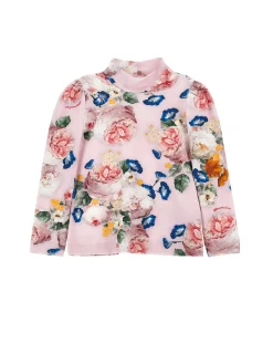 Lupetto jersey stampa rose