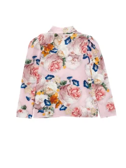 Lupetto jersey stampa rose