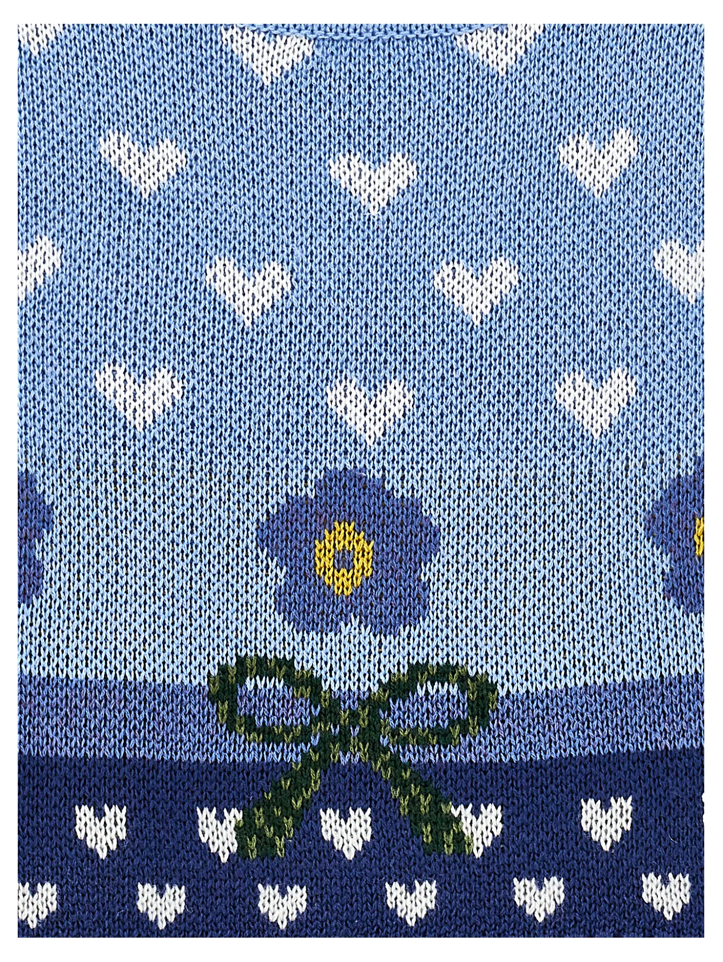 Maglia jacquard a cuori