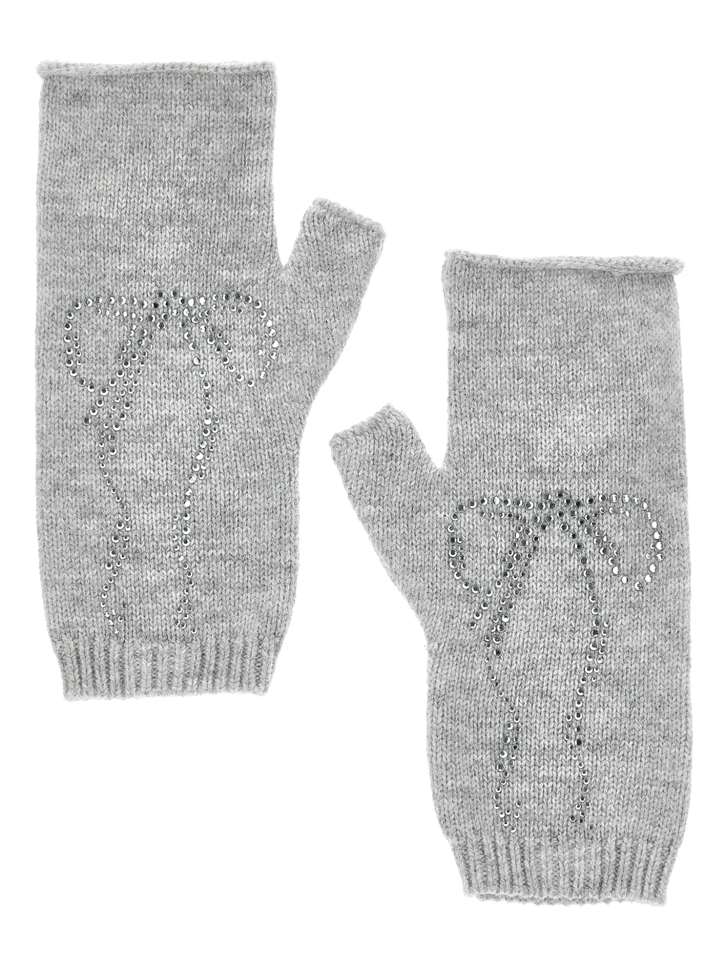 Manicotti knitwear con strass