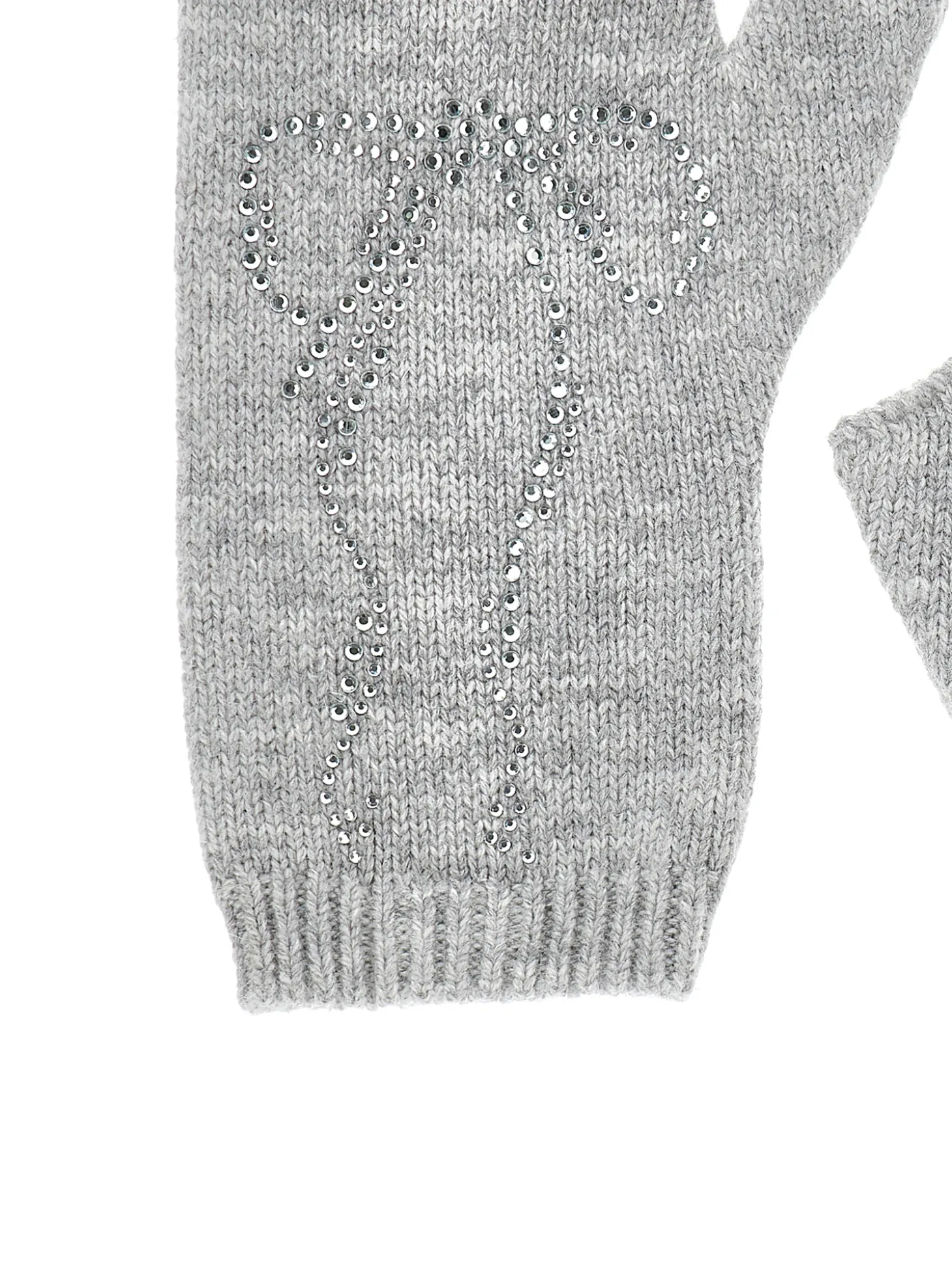 Manicotti knitwear con strass