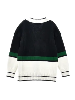 Maxi cardigan a bande colorate