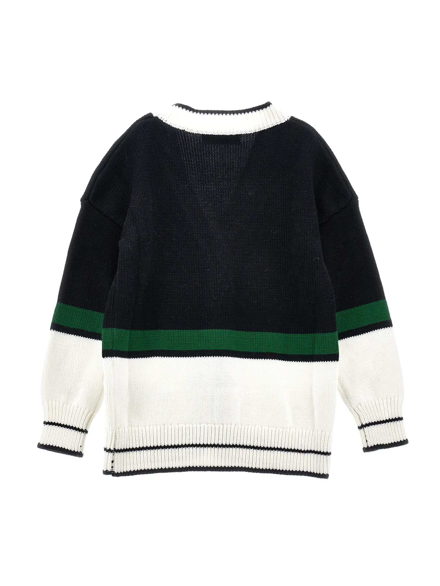 Maxi cardigan a bande colorate