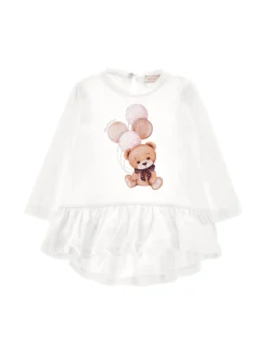 Maxi t shirt jersey stampa orsetti