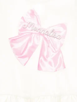 Maxi t-shirt con fiocco