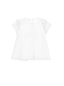 Maxi t-shirt con rouches
