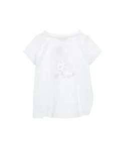 Maxi t-shirt con teddy strass