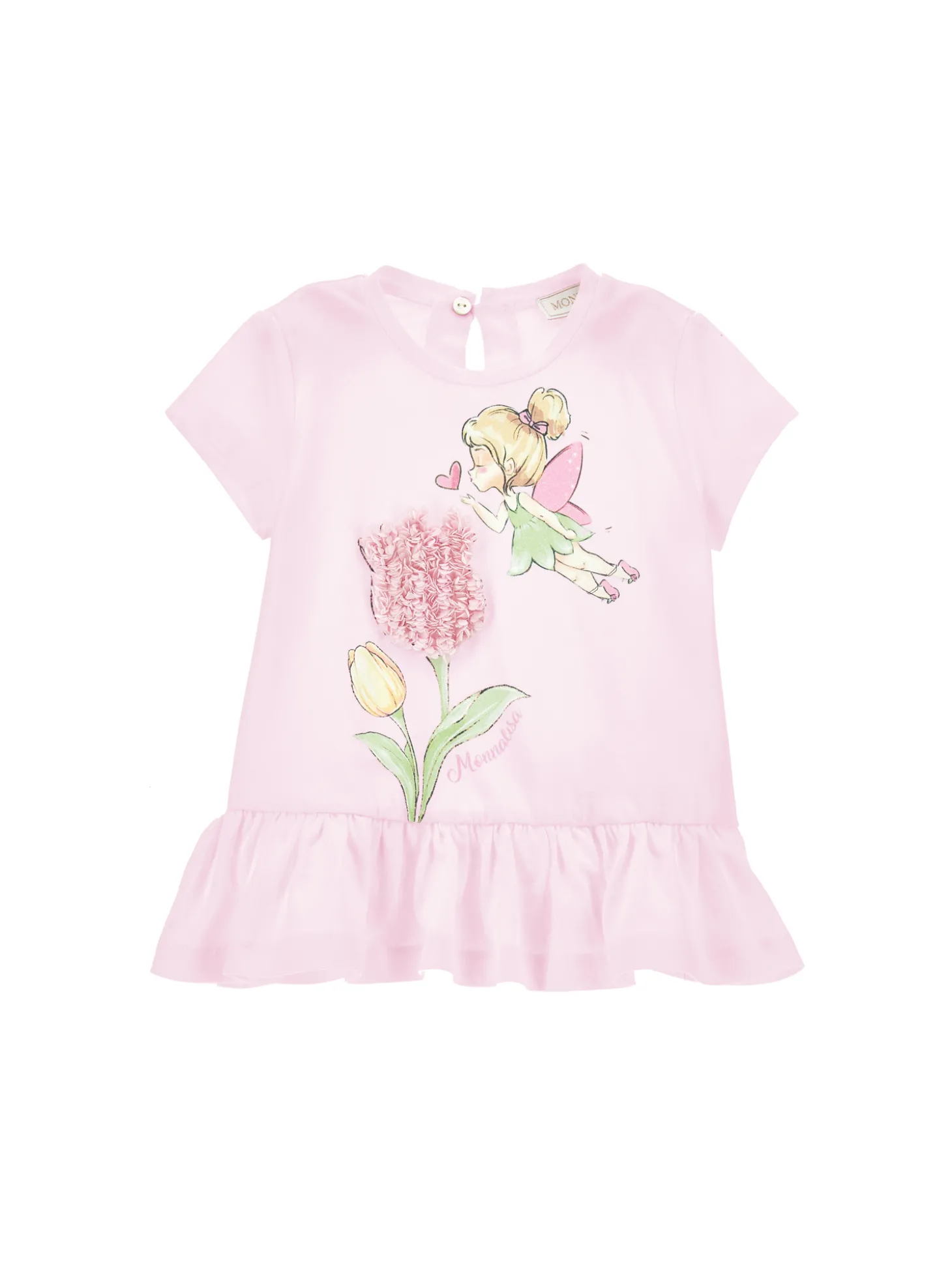 Maxi t-shirt tulipano in tulle