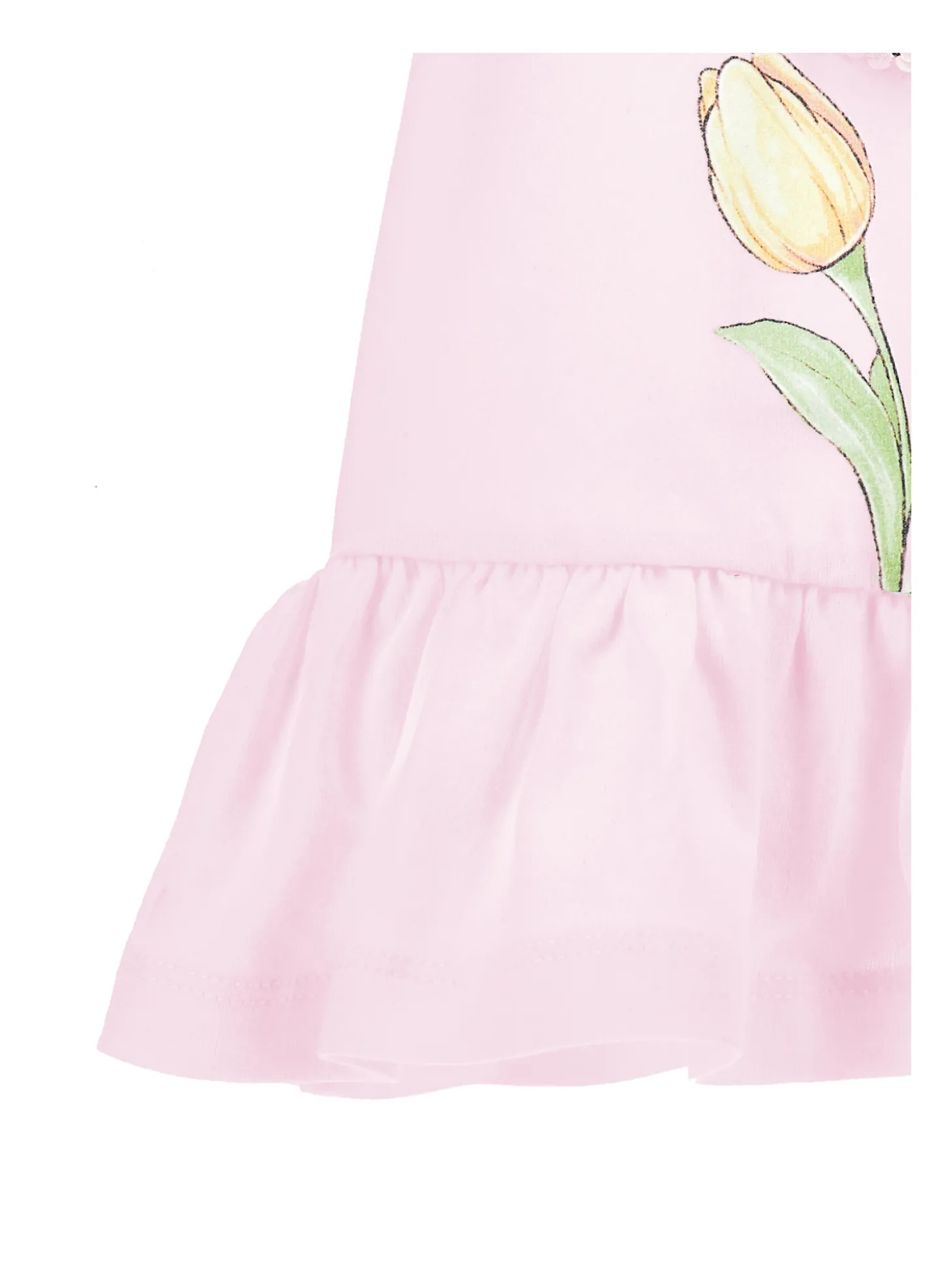 Maxi t-shirt tulipano in tulle