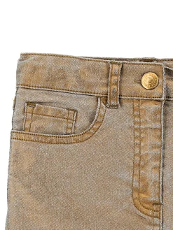 Minigonna denim laminato