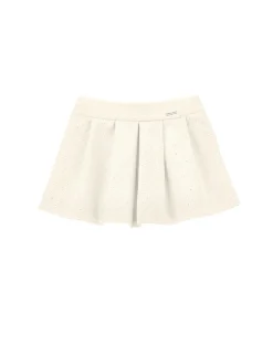 Minigonna viscosa con strass