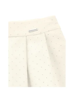 Minigonna viscosa con strass