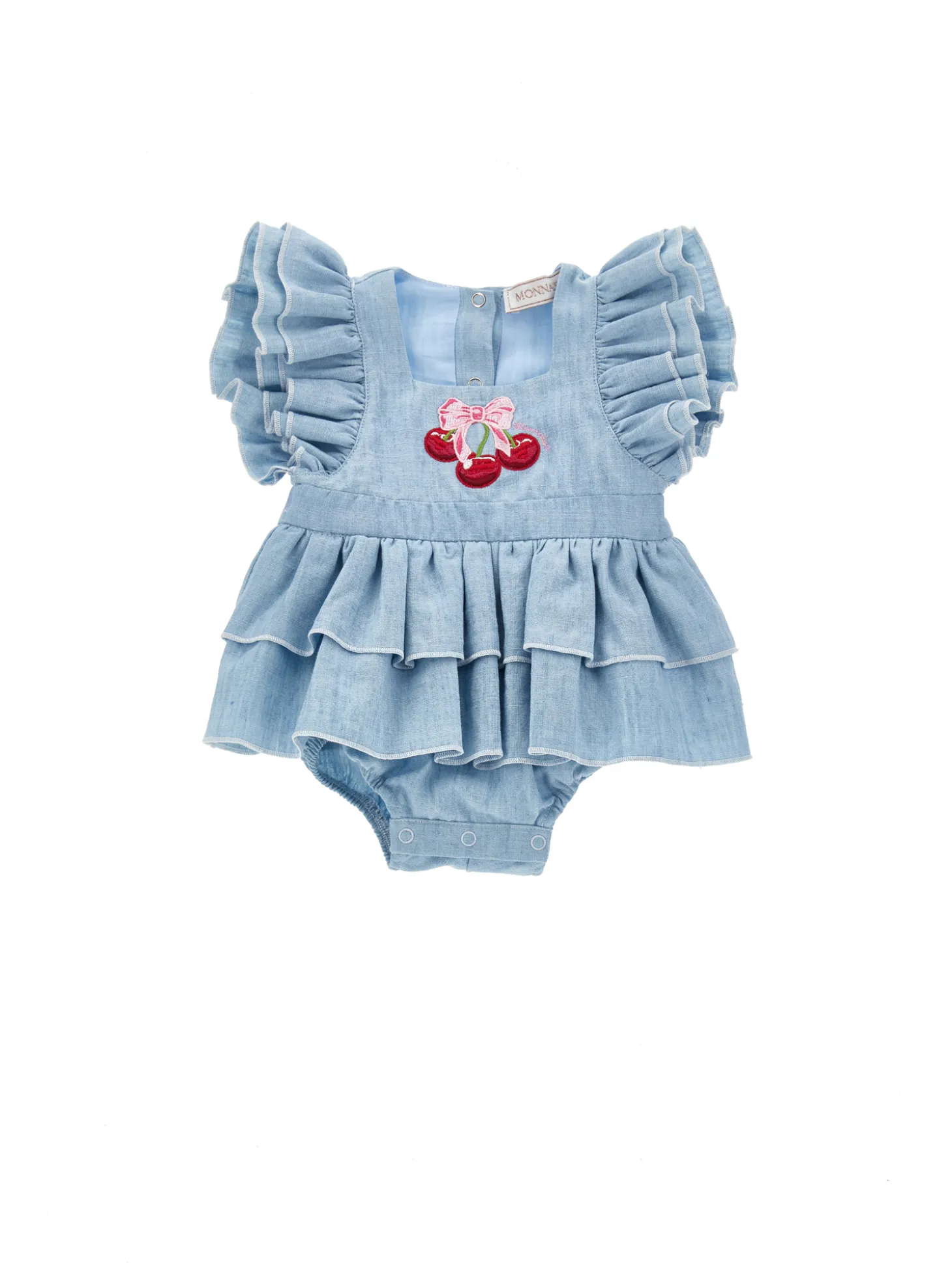 Pagliaccetto chambray con galette