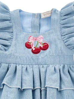 Pagliaccetto chambray con galette