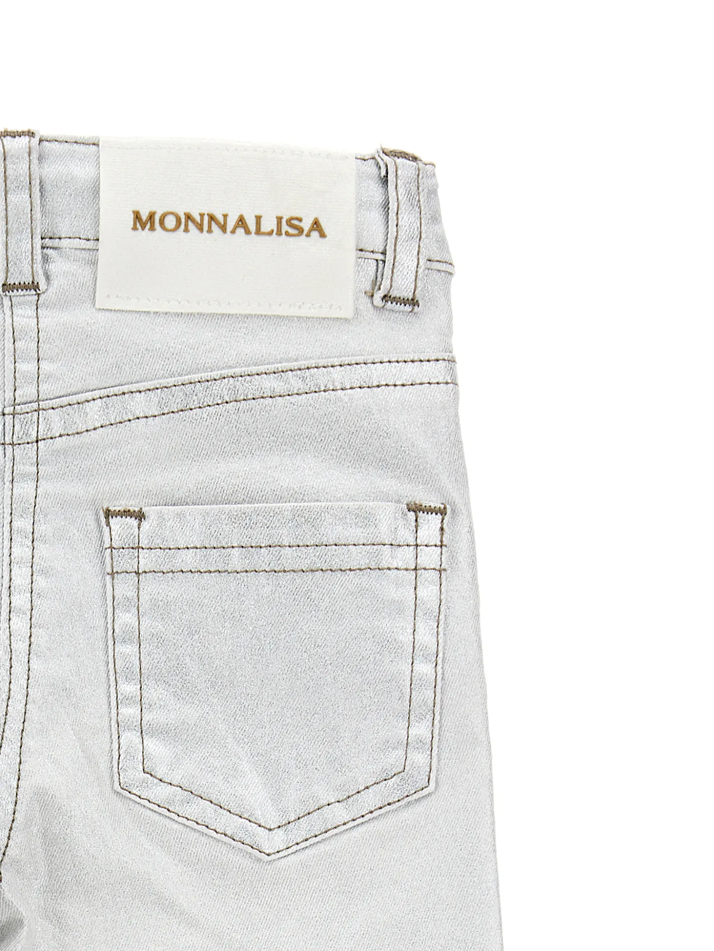 Pantalone denim laminato