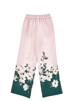 Pantalone palazzo stampa magnolia