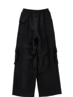 Pantaloni cargo raso chic