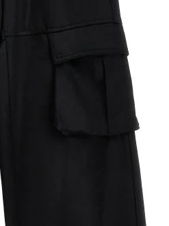 Pantaloni cargo raso chic