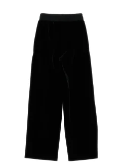 Pantaloni ciniglia modello palazzo