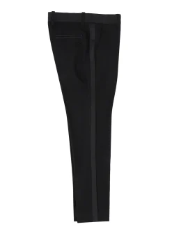 Pantaloni classici bande raso