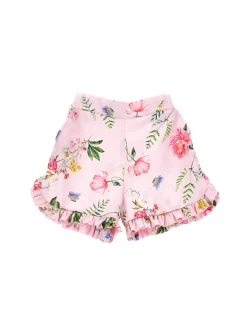 Pantaloni corti raso botanico