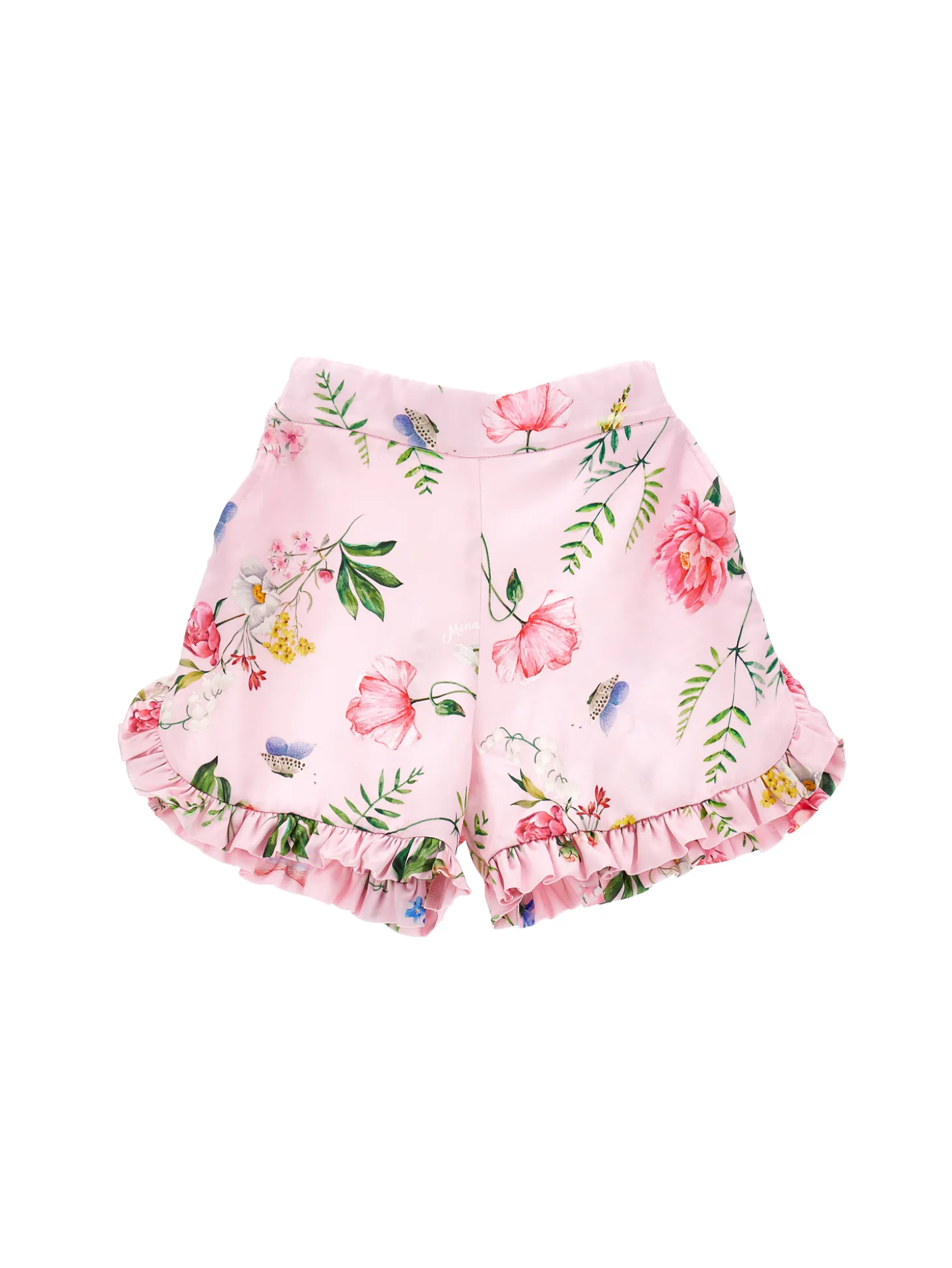 Pantaloni corti raso botanico