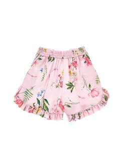 Pantaloni corti raso botanico