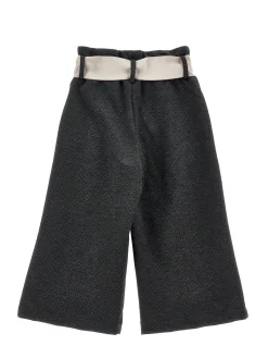 Pantaloni cropped pois glitter