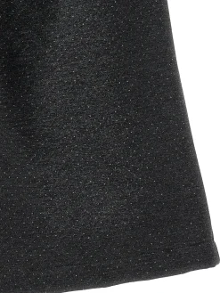 Pantaloni cropped pois glitter