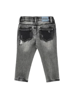 Pantaloni  denim  con ricami