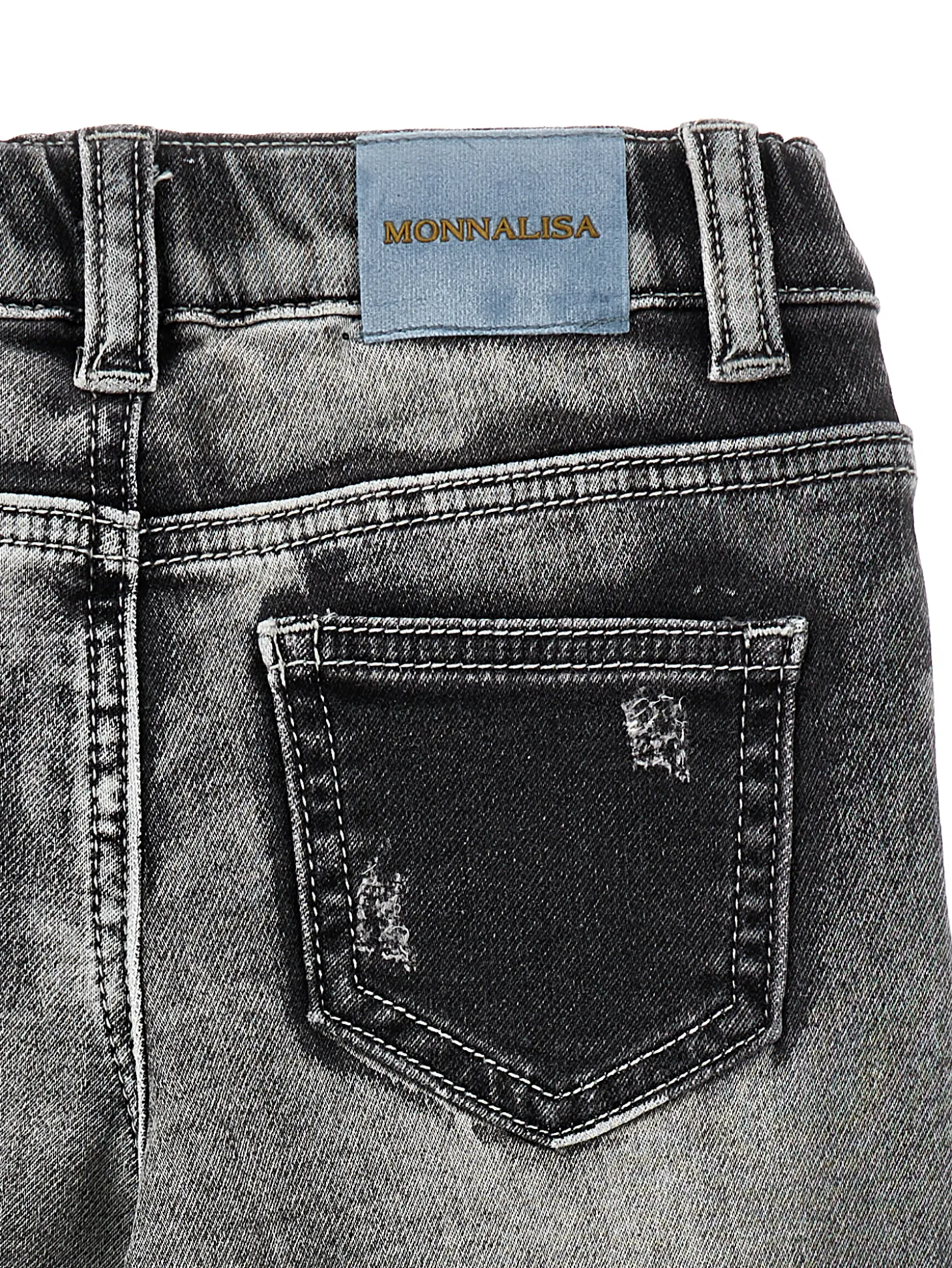 Pantaloni denim con ricami