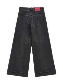 Pantaloni denim ricamati