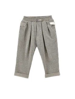 Pantaloni felpa gessata