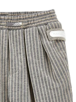 Pantaloni felpa gessata