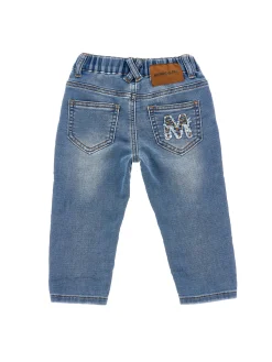 Pantaloni felpa ricamati