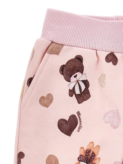 Pantaloni felpa stampa overall