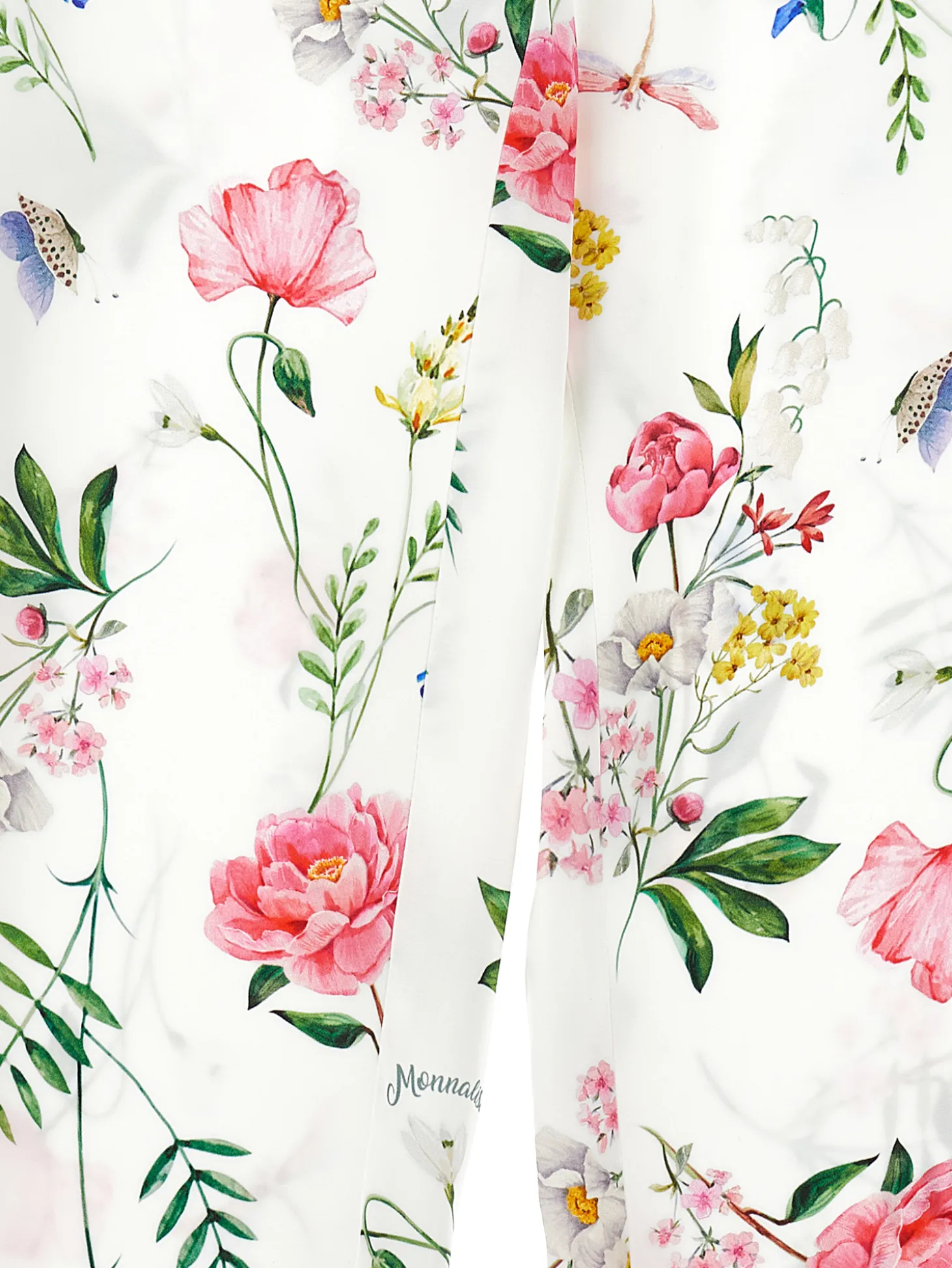 Pantaloni raso botanico