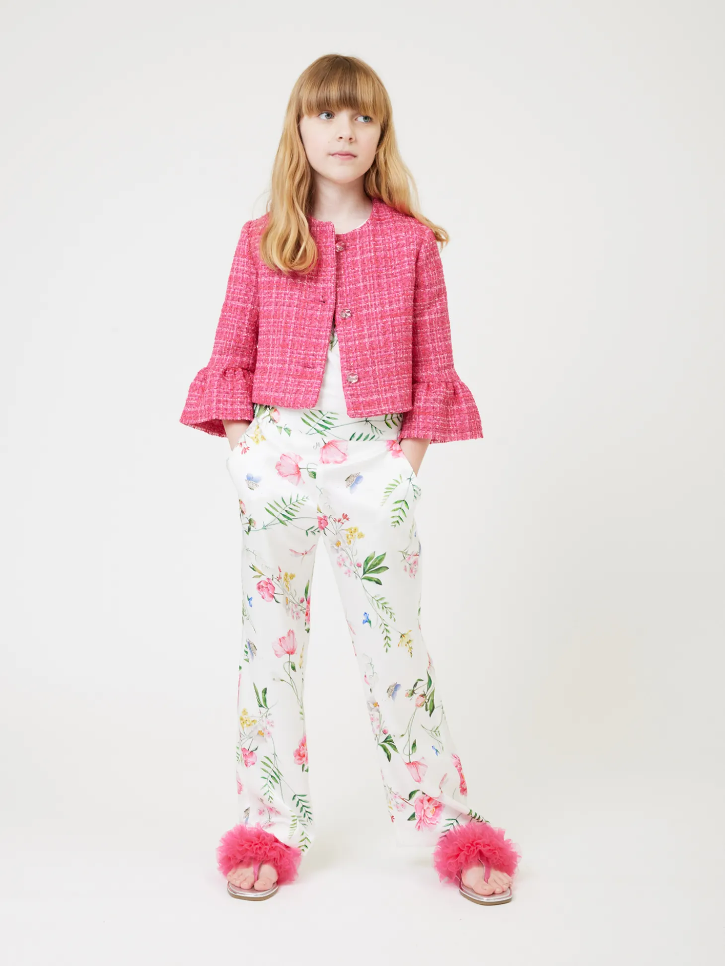 Pantaloni raso botanico