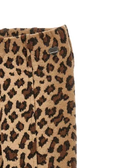 Pantaloni svasati animalier