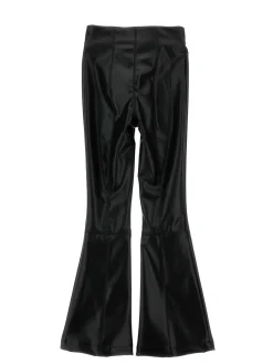 Pantaloni tessuto spalmato con spacchi