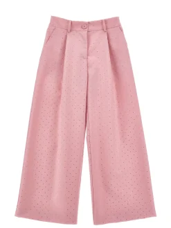 Pantaloni viscosa con strass