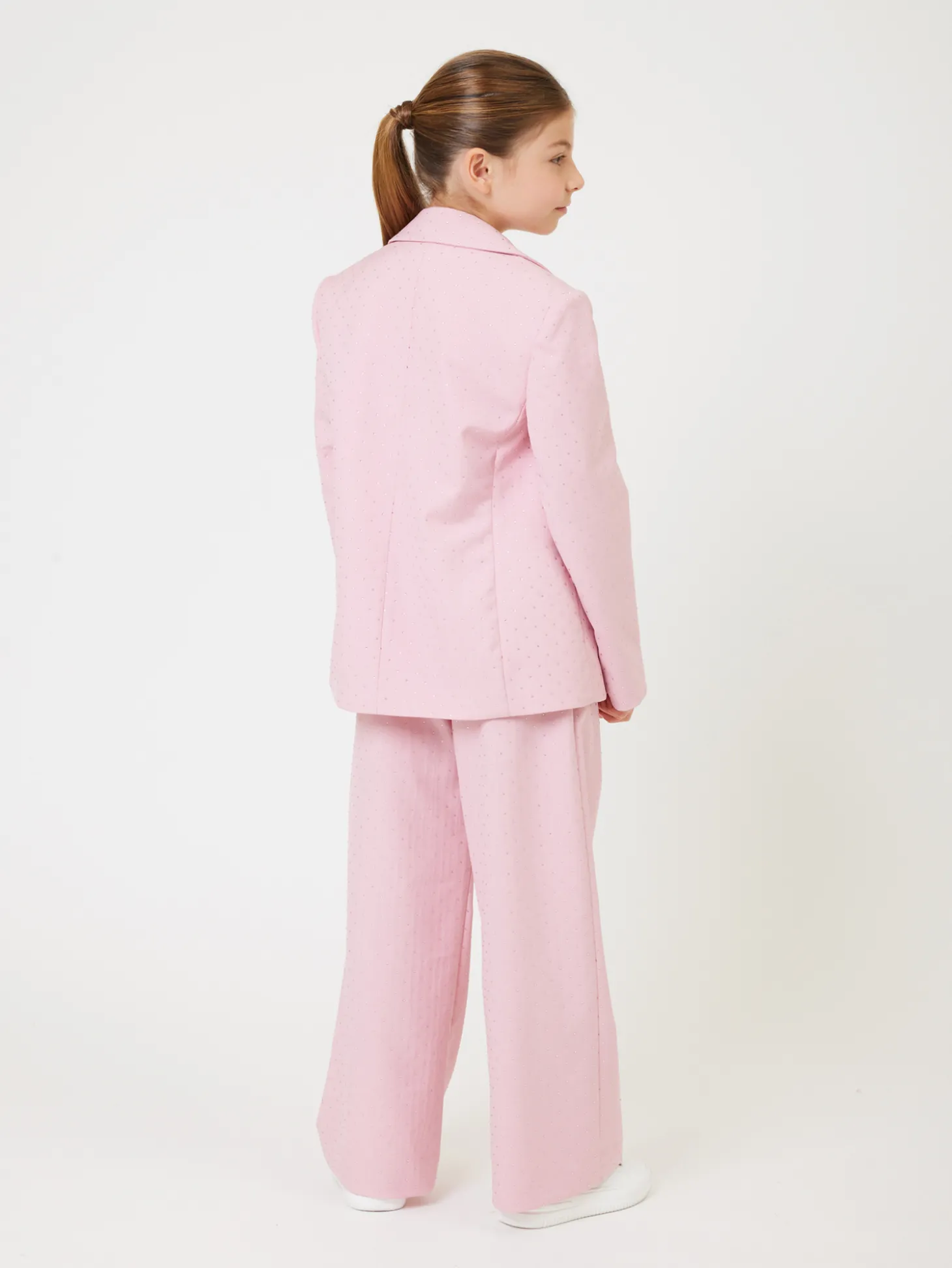 Pantaloni viscosa con strass