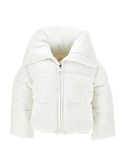 Piumino corto nylon goffrato