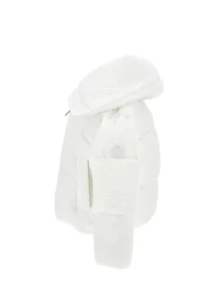 Piumino corto nylon goffrato