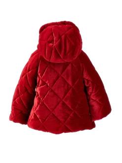 Piumino in ciniglia trapuntata